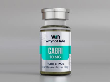 Cagrilintide 10mg lyophilized powder vial — long-acting amylin analog, 10-panel conformity tested, research use only