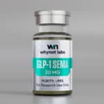 GLP-1 Sema 20mg lyophilized research peptide — GLP-1 receptor agonist, 10-panel conformity tested by Vanguard Laboratory