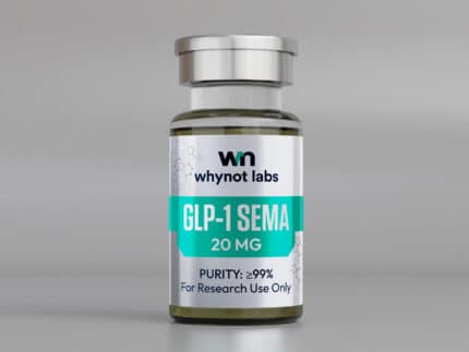 GLP-1 Sema 20mg lyophilized research peptide — GLP-1 receptor agonist, 10-panel conformity tested by Vanguard Laboratory