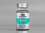 WhyNot Labs Klow-80 lyophilized research compound vial with tamper-evident cap, third-party tested, research use only