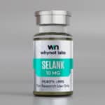 Selank 10mg lyophilized research peptide — synthetic tuftsin analog, 10-panel conformity tested by Vanguard Laboratory