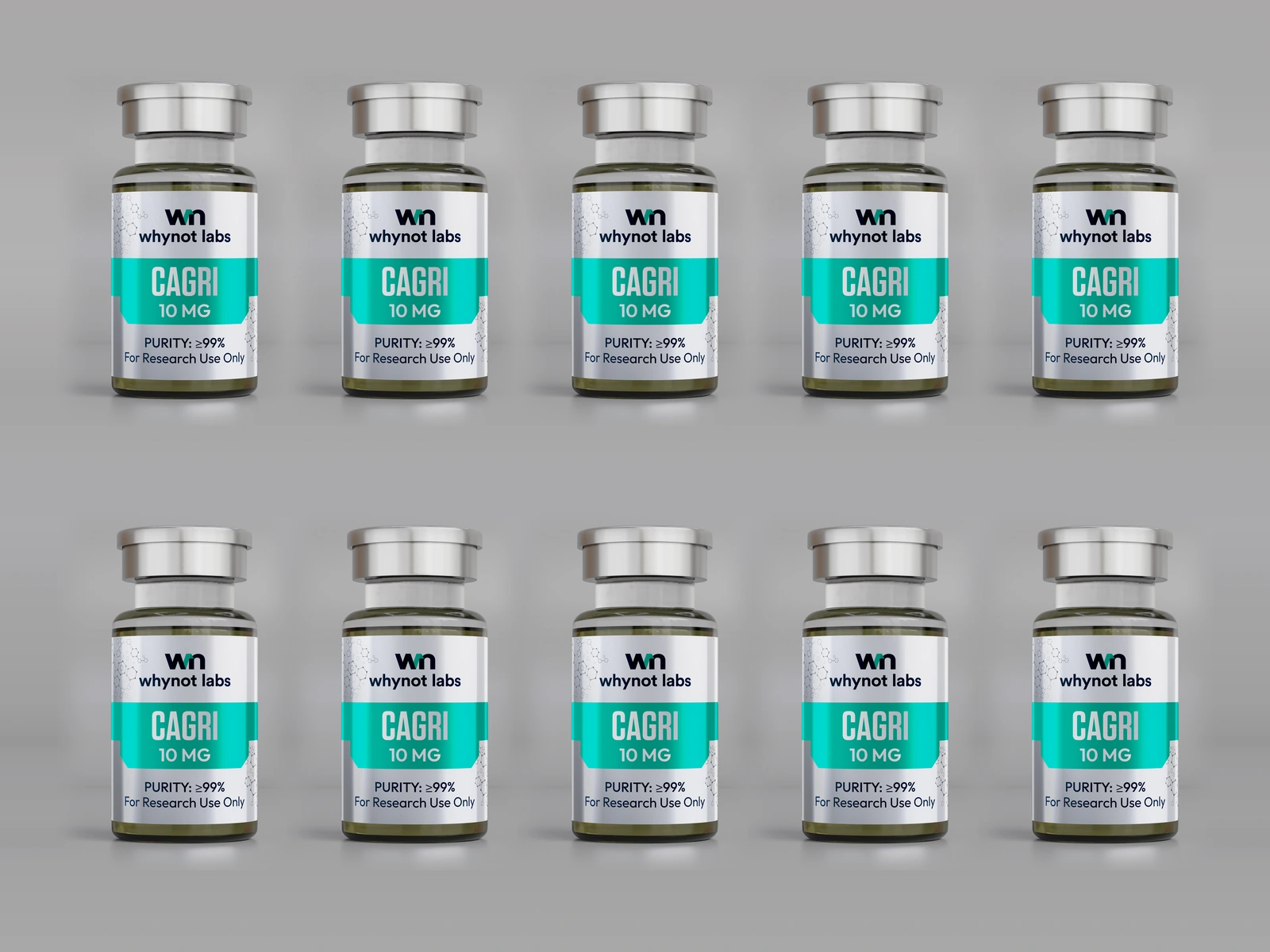Cagrilintide 10 mg Kit (10 vials) clear 10-vial tile Cagrilintide 10 mg Kit (10 vials) product kit
